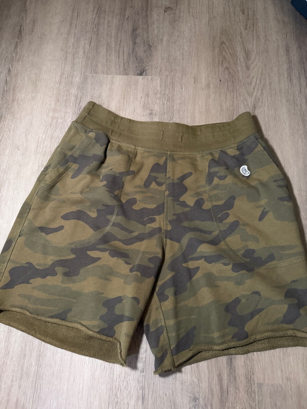Champion Camo Pull-On Shorts with Patch Detail